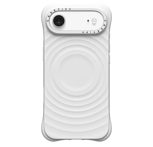 Ripple iPhone Air Case [Silicone/Compatible with Magsafe / 6.5 ft. 2X Military Grade Drop Protection] - White