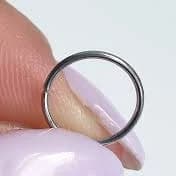 22g Extra Thin Surgical Steel Seamless Nose Ring Hoop