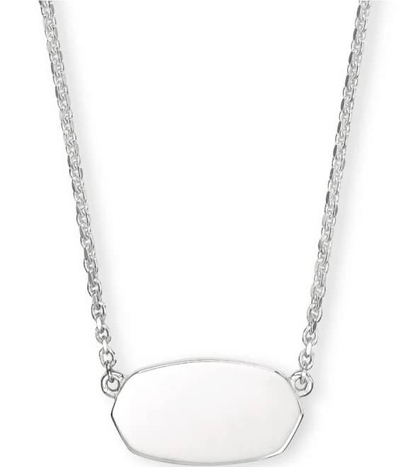 Kendra Scott Elisa Pendant Necklace Womens in 18k Gold Vermeil