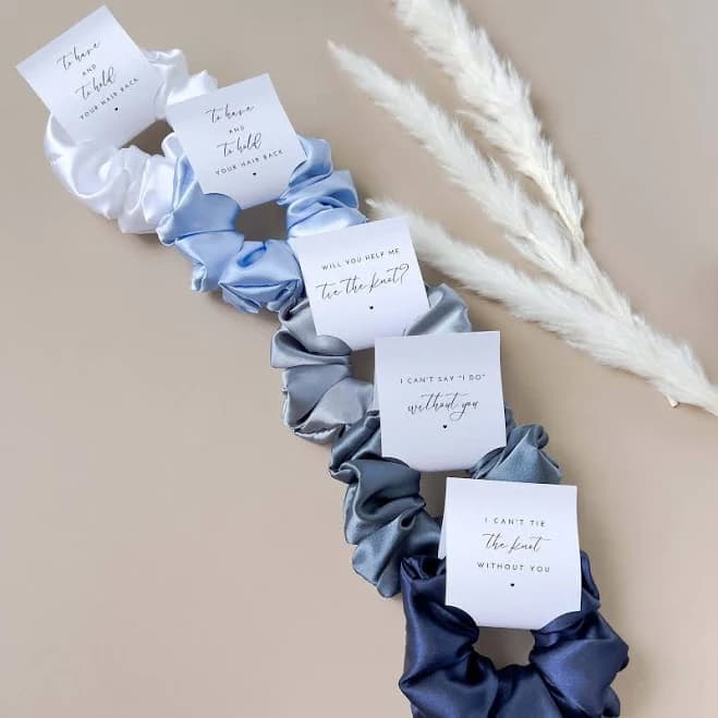 Bridesmaid Hair Scrunchies