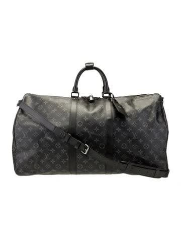 Louis Vuitton Weekenders Monogram Eclipse Keepall Bandouliere 55