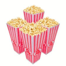 1 4 8pcs popcorn reusable plastic red white striped popcorn - Temu
