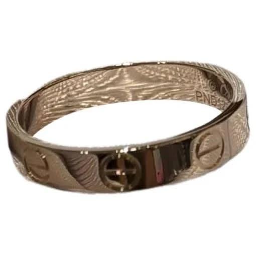 Cartier Love Pink Gold Screw Motif Ring Size 50