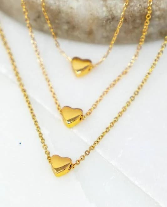 Delicate Chains Heart Charm Necklace