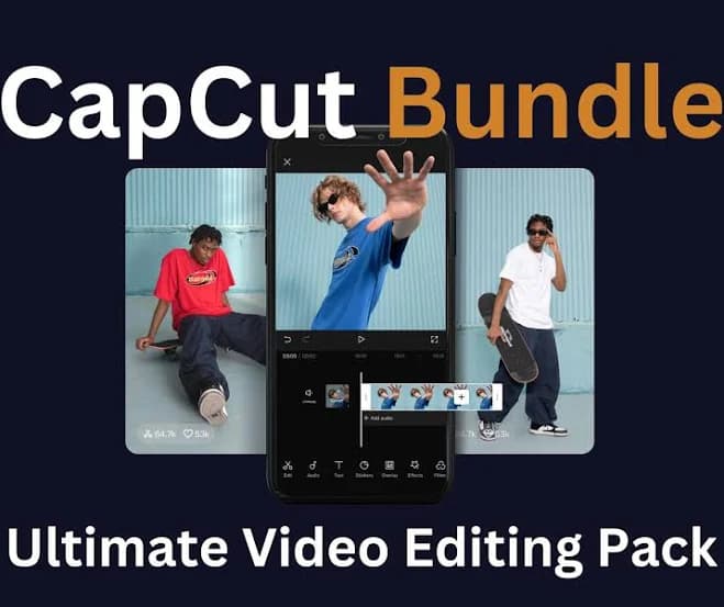 Capcut Video Editing Pack Ultimate, Presets, Color Grading, Text, Sound Effect, VFX, Light Effects, Glitch, Textures and much more
