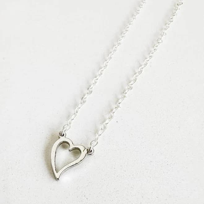 Dainty Charm Choker in Sterling Silver. Simple Silver Necklace. Layering Choker Necklace