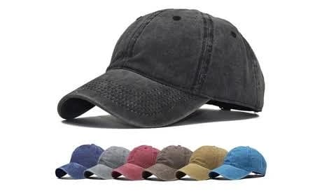Retro Distressed Vintage Washed Baseball Cap