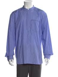 Berluti Striped Long Sleeve Shirt - Blue Dress Shirts, Clothing - BRL29378 | The RealReal