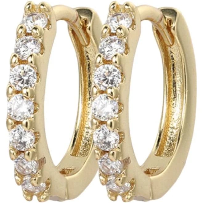 Mint & Lily Edelstein Huggie Hoop Earrings