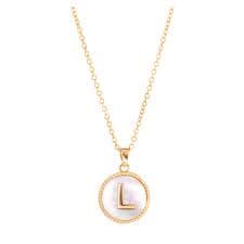 Amanda Blu Mother of Pearl L Initial Necklace | Bass Pro Shops