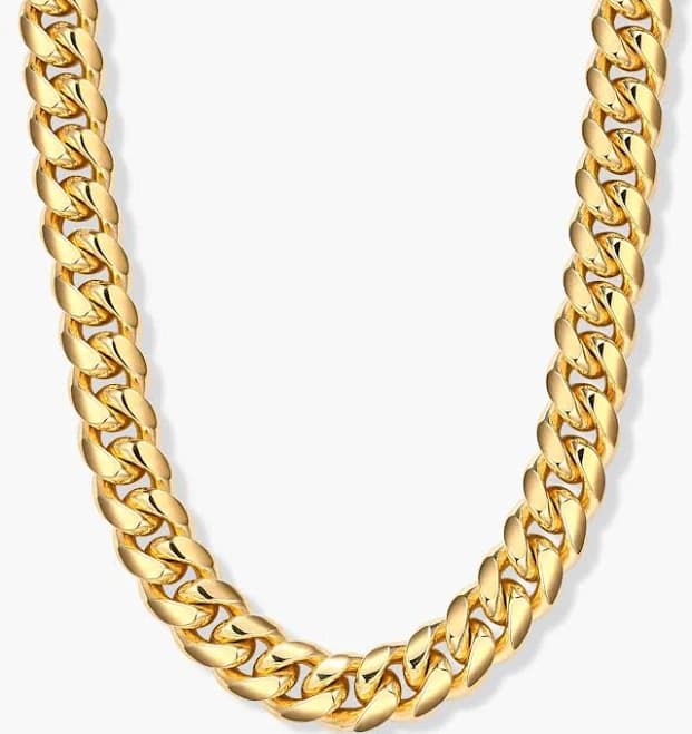 JAXXON 10mm Cuban Link Gold Chain