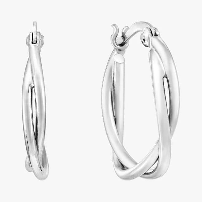 Zarah Double Twist Hoop