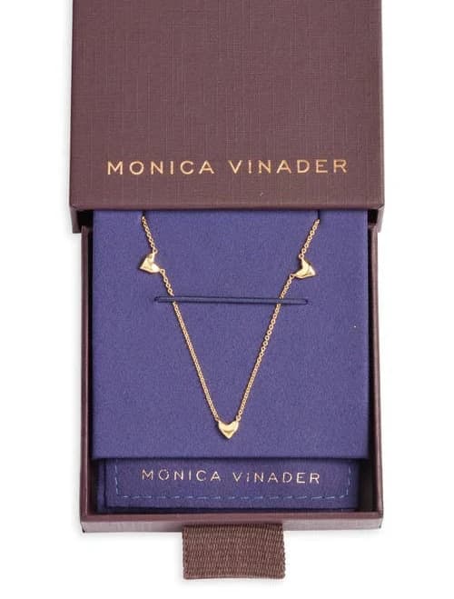 Monica Vinader Women's Heart Station Necklace
