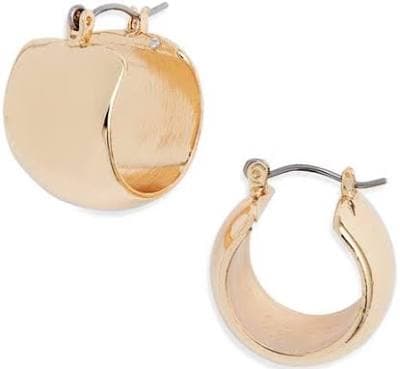 Nordstrom Wide Huggie Hoop Earrings