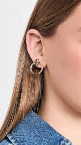 Tory Burch Miller Front Back Earrings | Shopbop