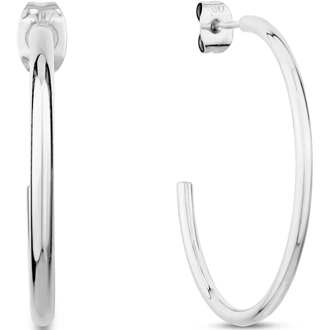 Lightweight Stainless Steel Hoop Earrings