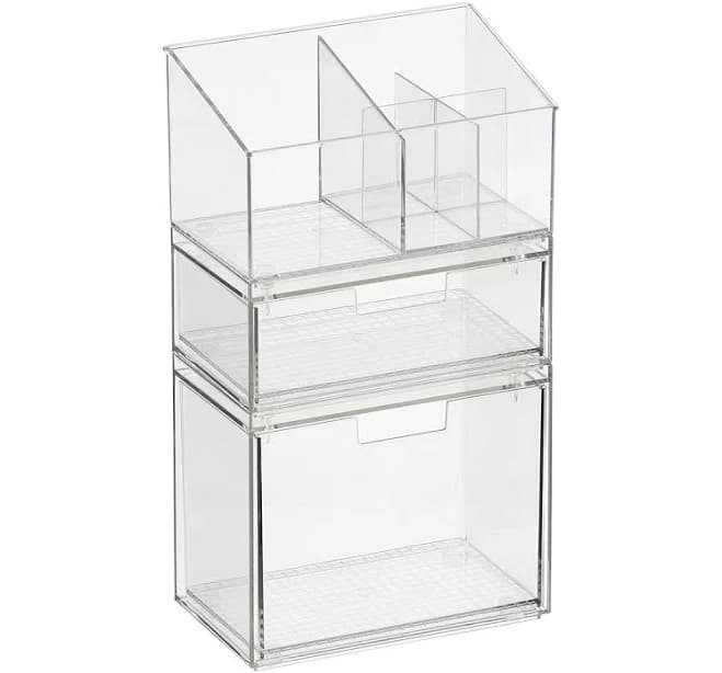 Everything Organizer Beauty Organizer Set Clear | The Container Store