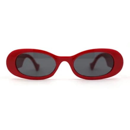 Women's Mod Oval Thick Plastic Sunglasses