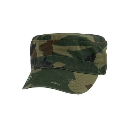 Top Headwear Men's Distressed Military Hat