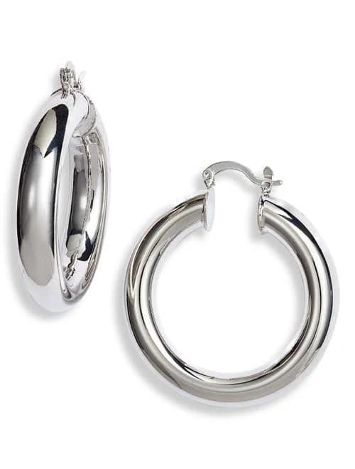 SHYMI Women's Yve Medium Hoop Earrings