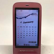 Sharp Willcom WX01SH Pink Japanese Flip Phone Garake Keitai Cell phone jp | eBay