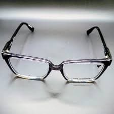 Karl Lagerfeld Men's Glasses in Black and Silver Unisex