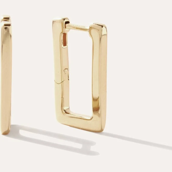 Quince Women's Rectangle Block Hoops