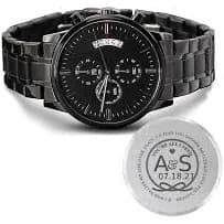 Custom Engraved Chronograph Watch