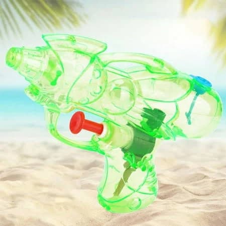Oefntac Christmas Gifts Summer Water Gun Toy,Press Type,Outdoor Swimming Pool,Plastic,Orange,Blue,Green,Transparent Tank,Portable,Toys, Size: 1XL