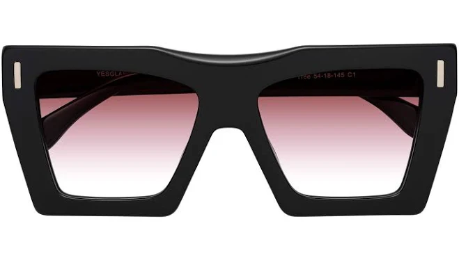 Thick Hipster Square Tinted Sunglasses Sunwear Lenses