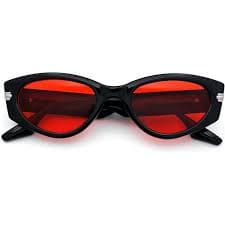 Amazon.com: SA106 Retro Vintage Style Color Mirror Pilots Mens Avant Garde Sunglasses Black Orange : Clothing, Shoes & Jewelry