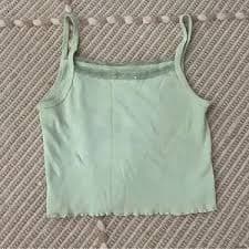 Brandy Melville | Tops | Brandy Melville Green Tank Top | Poshmark