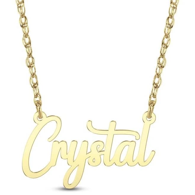 Jared Jewelers Script Name Necklace 14K