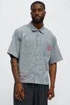 Art Dept. Cropped Button Up Shirt - Grey | Fashion Nova