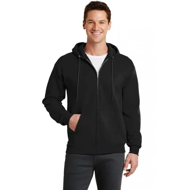 Port & Company Core Fleece Full Zip Hooded Sweatshirt