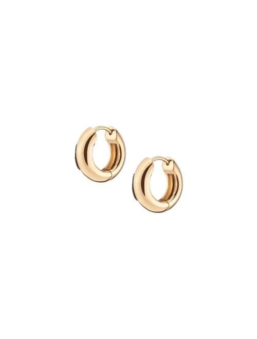 aurate new york Small Chunky Hinged Hoop Earrings