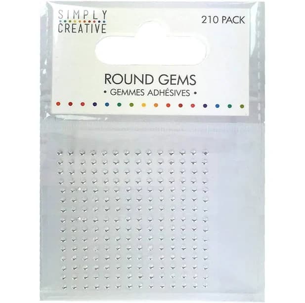 Simply Creative Round Adhesive Gems