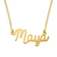 18ct Gold Vermeil Cursive Name Necklace
