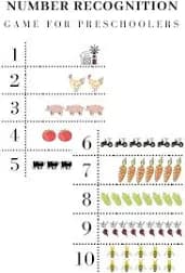 Farm-Themed Number Recognition Game