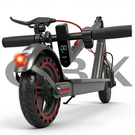 Obx OBX 350w Electric Scooter for Adults: 18 Mph, 16 Mile Range, 8.5 inch Solid Tires, Foldable Portable E-Scooter for Commute,UL Certified, Red