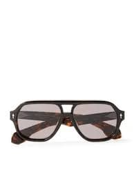 Jacques Marie Mage Wildhorse Aviator Sunglasses - Tortoiseshell | Editorialist