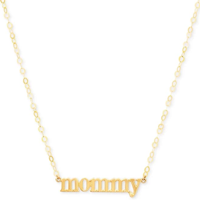 Macy's Mommy 10K Gold Pendant Necklace