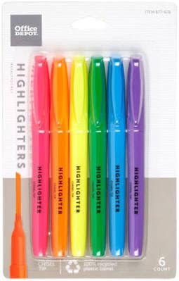 Office Depot Pen-Style Highlighters