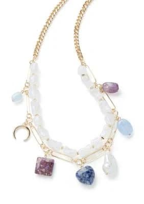 Evie & Emma Lab Created Charm Layered Necklace