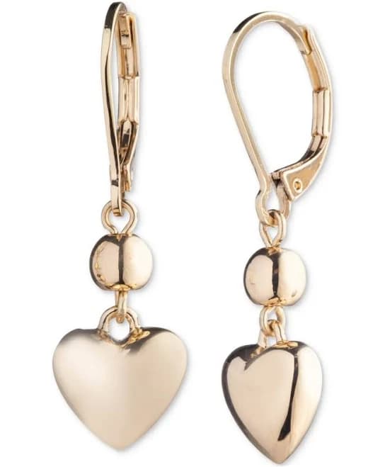 Ralph Lauren Women's Puffy Heart Linear Earrings