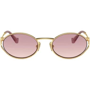 Miu Miu Logo Oval Sunglasses