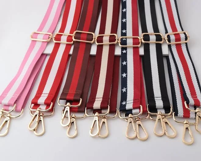 Adjustable Embroidery Webbing Shoulder Bag Strap