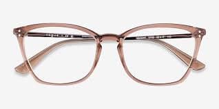 Vogue Eyewear VO5277 - Cat Eye Brown Crystal Frame Glasses For Women | Eyebuydirect