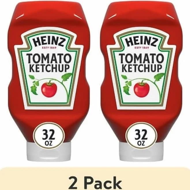 (2 pack) Heinz Tomato Ketchup, 32 oz Bottle