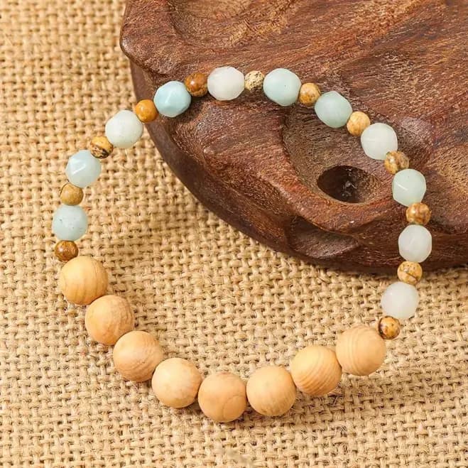 Natural Gemstone Beaded Bracelet